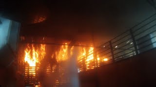 LARGE BARN FIRE GoPro Hero3 Helmet Cam [upl. by Niggem]