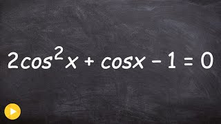 How to solve a trig equation by factoring a trinomial [upl. by Edik800]