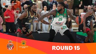 AS MonacoPanathinaikos AKTOR Athens  Round 15 Highlights  202324 Turkish Airlines EuroLeague [upl. by Annoet]