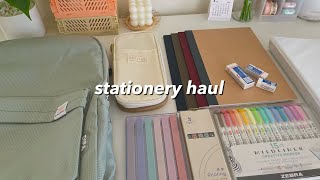 huge stationery haul 🌷✨  aesthetic [upl. by Garbers]