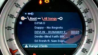 BMW Mini with Sat Nav retrofit Bluetooth and iPOD [upl. by Alon]