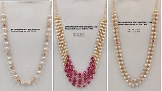 Latest pearl necklace designs [upl. by Haimes]