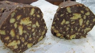 Dolci Ricette Il Salame Di Cioccolato quotLightquot senza burro senza uova senza zuccheri aggiunti [upl. by Perl]