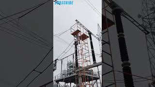 400KV SUBSTATION LIVE LINE WORK elecrical elctronics power automobile live work shorts short [upl. by Renita]