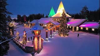 Villaggio di Babbo Natale a Rovaniemi Lapponia 🎅😍🦌🎄 Santa Claus in Finlandia Circolo Polare Artico [upl. by Anilehcim]