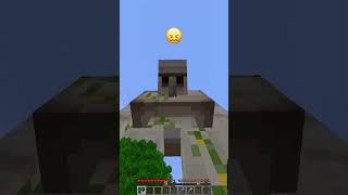 Golem Called a Friend vs Angry Emoji Reaction shorts minecraft meme [upl. by Cran]