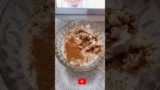 PAPAS DE AVEIA CREMOSAS COM MAÇÃ GRANOLA E CANELAPEQUENO ALMOÇOLANCHE SAUDÁVEL NO ROBÔ DE COZINHA [upl. by Raasch465]