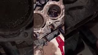 Engine cylinder piston cleaning easily shorts video trnding [upl. by Yarrum]