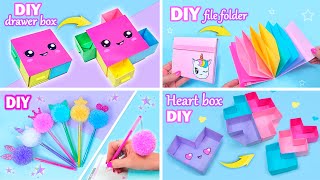 EASY CRAFT IDEAS  School Craft Ideas  DIY Craft School Hacks  Paper Crafts and more [upl. by Itsym247]