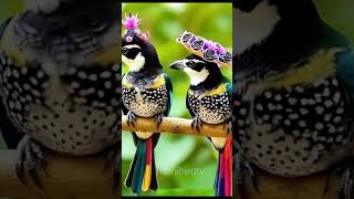 Here are two birds sitting birds birdphotography beautifulanimals birdslover wildbirdlife [upl. by Arualana]