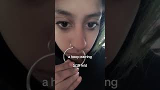 septum stretch hole show viral septum septumpiercing nosepiercing [upl. by Werra]