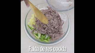 Cómo hacer salpicón de nopales  Receta ligera y fácil  Cocina Vital [upl. by Weatherley]