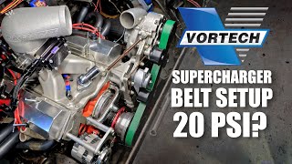 Vortech YSi supercharger 20 psi of boost and no belt slip 400 SBC V8 S10 [upl. by Jeffie]