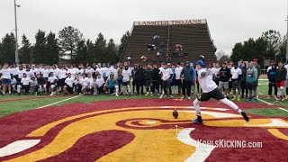 Field Goal Competition  2016 Kohls Kicking Southern Showcase [upl. by Yezdnil]