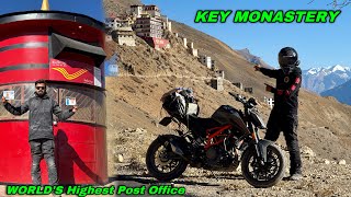 Exploring KEY MONASTERY in Spiti Valley amp WORLDS HIGHEST POST OFFICE HIKKIM  TABO TO LOSAR  DAY 4 [upl. by Llevol]