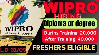 Wipro recruitment 2024 in tamil  wipro hiring freshers  IT jobs  wipro recruitment process tamil👆 [upl. by Ellette455]