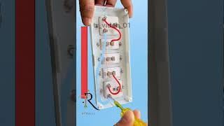 5 module board wiring 👍 electrical electrcian homeimprovement electritian homewiring electric [upl. by Mencher]