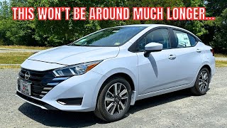 2024 Nissan Versa SV  What Does The Cheapest New Car Look Like [upl. by Meldoh]