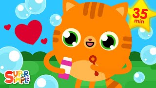 Pop the Bubbles  13 Fun Activity Songs  Kids Songs  Super Simple Songs [upl. by Clein]