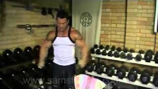 Lee Priest Lateral Dumbbell Raises [upl. by Andros280]