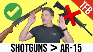 6 Reasons Why a Shotgun is Better than an AR15 [upl. by Yadrahc495]