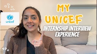 My UNICEF Internship Interview Experience  Interview questions written assessment stipend  tips [upl. by Coppins]