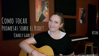 PROMESAS SOBRE EL BIDET TUTORIAL GUITARRA [upl. by Terrilyn345]