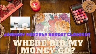 Where did my money go January Monthly Budget Close Out monthlybudget [upl. by Daiz]