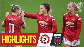 Highlights  Manchester United Women 61 Bristol City  FA Womens Super League [upl. by Loftus372]