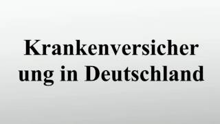 Krankenversicherung in Deutschland [upl. by Yrrak]