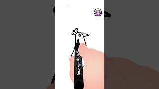 How to Draw a Peacock Shorts drawingtutorial drawingforkids chuchutv drawingshorts [upl. by Seleta]