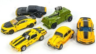 Transformers Movie 1 4 5 High Octane World War 2 VW Deluxe Bumblebee Vehicles Car Robots Toys [upl. by Minsk527]