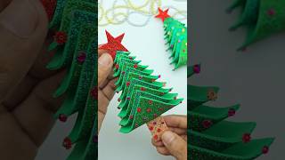 Handmade Christmas Tree Making For Decorations🎄❄️ christmas christmascrafts christmasdecor [upl. by Einaffets]