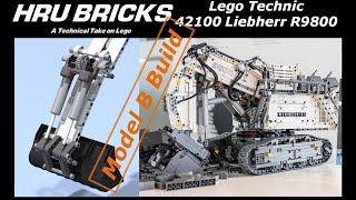 Lego Technic Liehberr 42100 R9800 Excavator Model B MOD 42100 [upl. by Nylle]