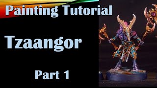 Painting Tutorial Tzaangor part 1 [upl. by Boyer]