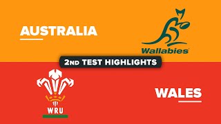 HIGHLIGHTS  AUSTRALIA v WALES  July Internationals 2024  Second Test [upl. by Eisenhart]