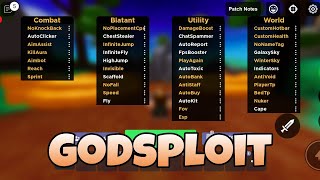 The Best Bedwars Script  Godsploit  Auto farm Esp Kill aura Invisible Aimbot Reach  Roblox [upl. by Eetnuahs]