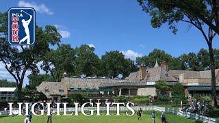 Highlights  Round 1  THE NORTHERN TRUST 2018 [upl. by Anerda]