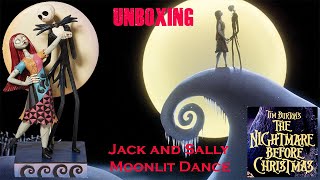 Unboxing of my NEW Disney Traditions by Jim Shore Jack and Sally Moonlit Dance Enesco [upl. by Eeralih96]