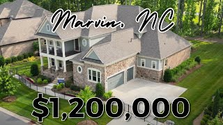 1 MILL Charlotte NC Home Tour  Fernwood Model Home by Jones Homes USA [upl. by Mauldon794]