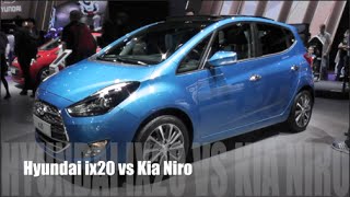 Hyundai ix20 2016 vs Kia Niro 2016 [upl. by Naegem]