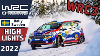 WRC Rally Highlights  Rally Sweden 2022  WRC3 Day 2 [upl. by Eiramoj]