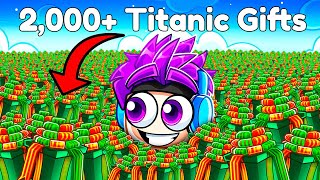 i Was Gifted 2069 Titanic Presents in Pet Sim 99 [upl. by Fiore]