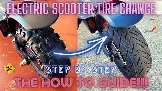 Electric Scooter Tire Change  Step by Step How to Guide [upl. by Wilonah]