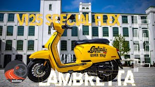 TEST LAMBRETTA V 125 SPECIAL FLEX  2023 [upl. by Yanaton]