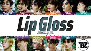 CORRECT THE BOYZ 더보이즈  LIP GLOSS Lyrics Color CodedHanRomEng [upl. by Erlina502]