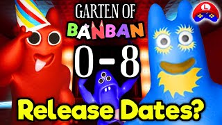 GARTEN OF BANBAN 0 amp 8 WHEN WILL THEY COMING OFFICIAL INFORMATION about the RELEASE DATES ⭐ [upl. by Noneek]