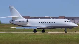 1999 Dassault Falcon 2000  Taxi amp Takeoff  New Century AirCenter JCIKIXD  N923JE [upl. by Innes]