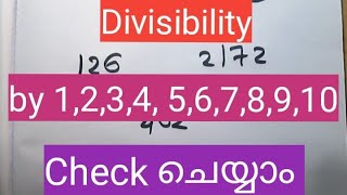 How to check divisibility by 12345678910 in Malayalam language [upl. by Htiffirg758]