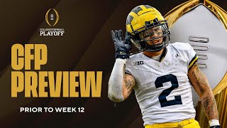 College Football Playoff Ranking Predictions No 3 Michigan On The Rise After BIG WIN I CBS Sports [upl. by Llerrehs521]